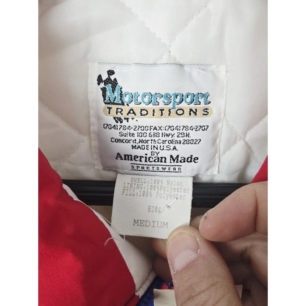 Vintage Bill Elliott #11 Motorsport Traditions Nascar Jacket Sz Medium Budweiser